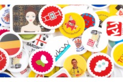 Full color consumptiemunten, enkelzijdig bedrukt