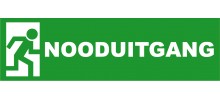 Spandoek Nooduitgang 250 x 80 cm