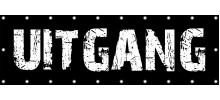 Spandoek UITGANG 250 x 80 cm