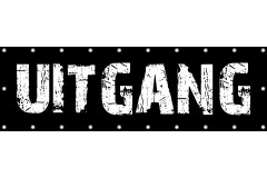 Spandoek UITGANG 250 x 80 cm
